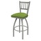 Holland Bar Stool Co 30" Swivel Bar Stool, Nickel Finish, Canter Kiwi Green Seat 81030AN009 - alternate 1